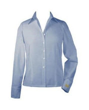 Load image into Gallery viewer, Upper School - Long Sleeve Dress Shirt White/Blue
